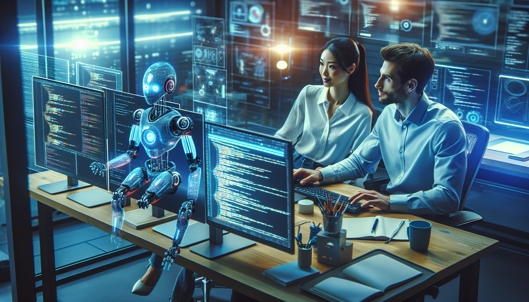 découvrez comment l'intelligence artificielle transforme le monde professionnel : concepts essentiels, principaux défis à relever et perspectives d'avenir pour les entreprises.