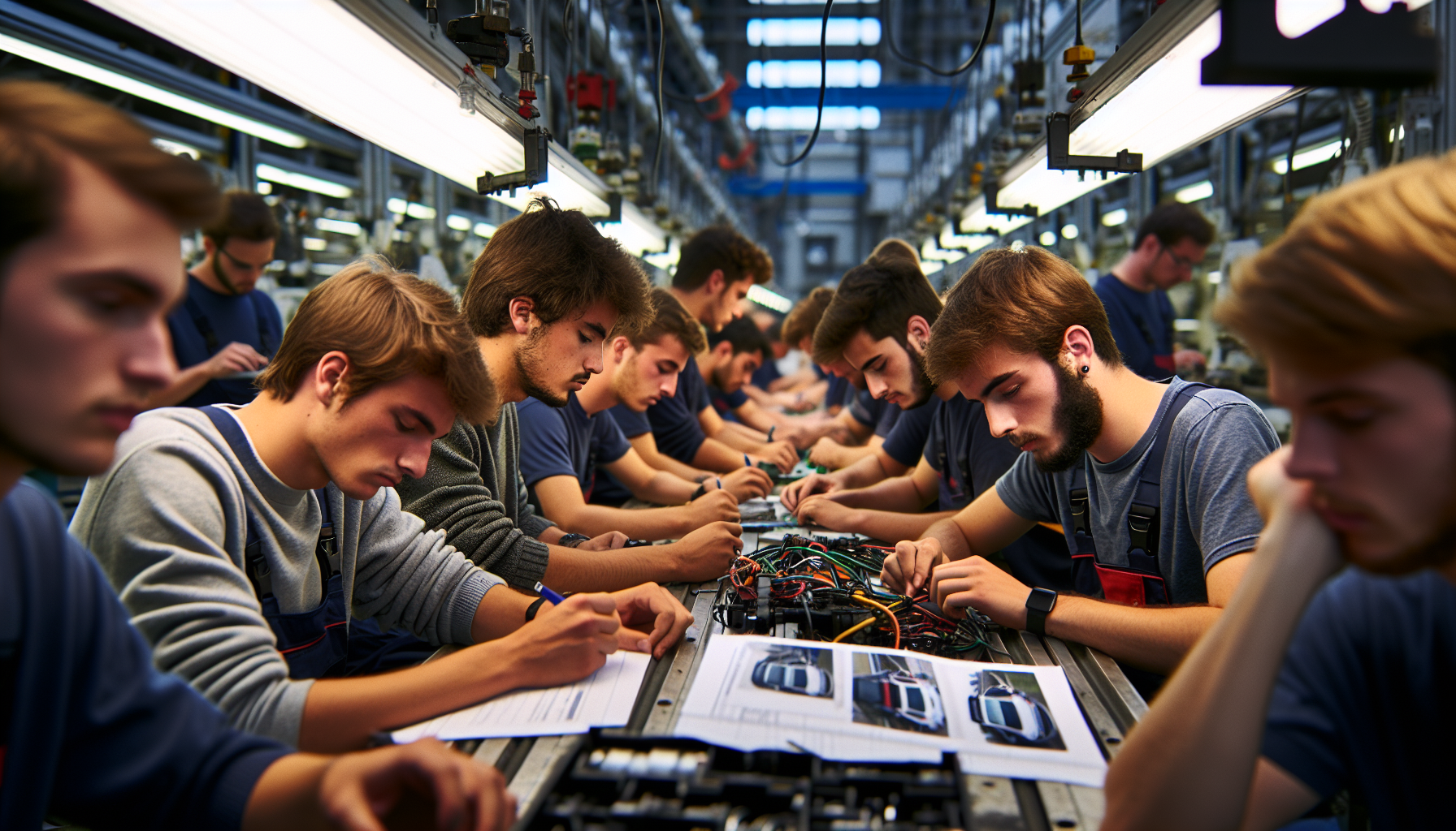 à montreuil-bellay, des apprentis de la rouselière explorent l'industrie automobile européenne, découvrant ses innovations et ses métiers.