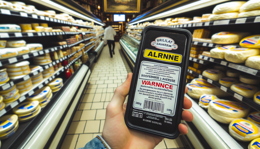 attention à la consommation du brillat-savarin 500 g vendu en france : informations importantes sur la vigilance et les risques éventuels.